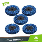 Set of 5 Quick Change 3" Easy Strip & Clean Discs for Automotive Use