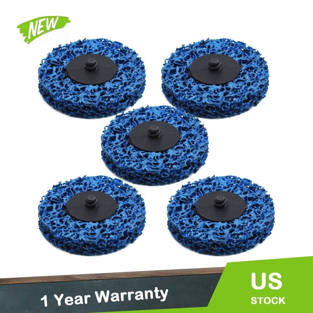 Set of 5 Quick Change 3" Easy Strip & Clean Discs for Automotive Use