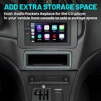 Single Din Car Radio Storage Box for Ford Mustang (1994–2000)