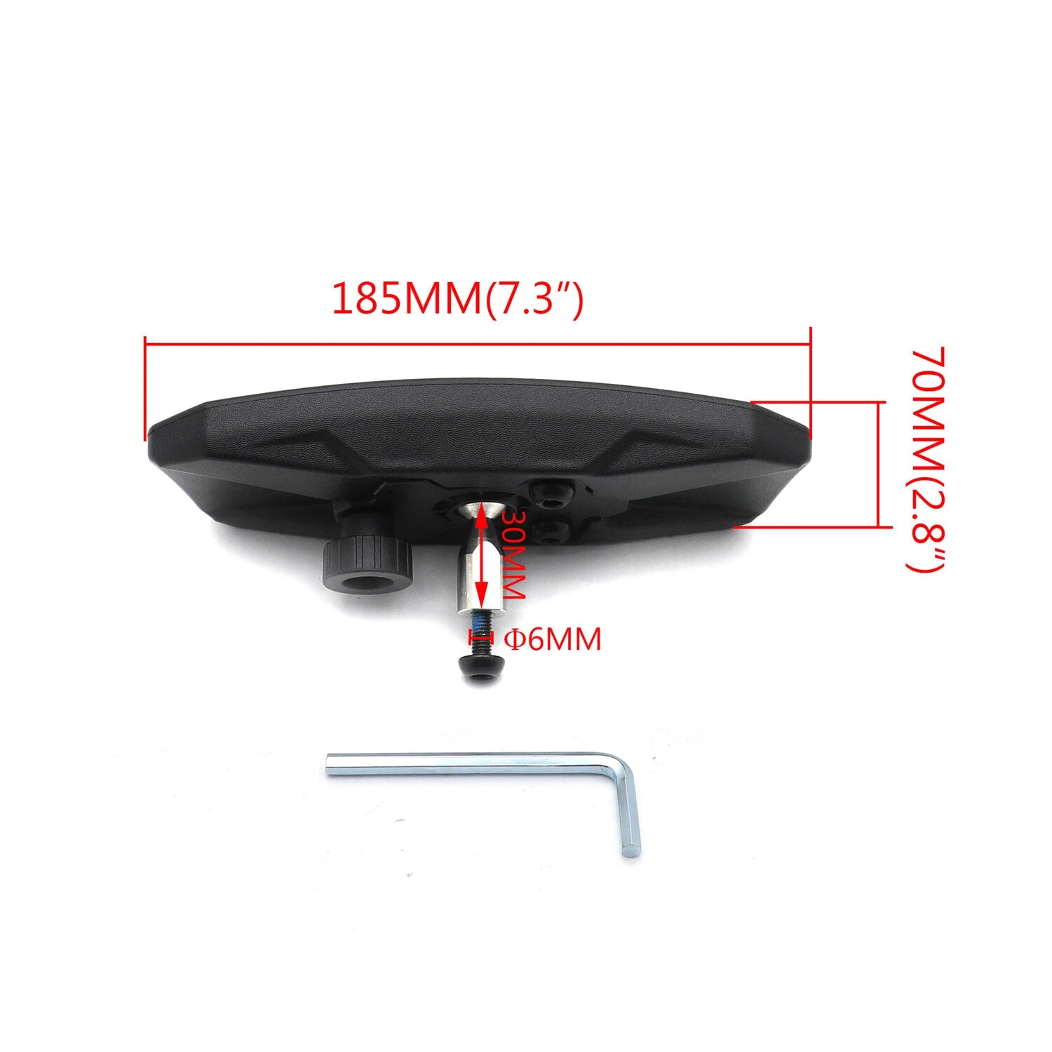 Adjustable Wide Convex Rearview Center Mirror for Can-Am Maverick X3 (2017–2020)