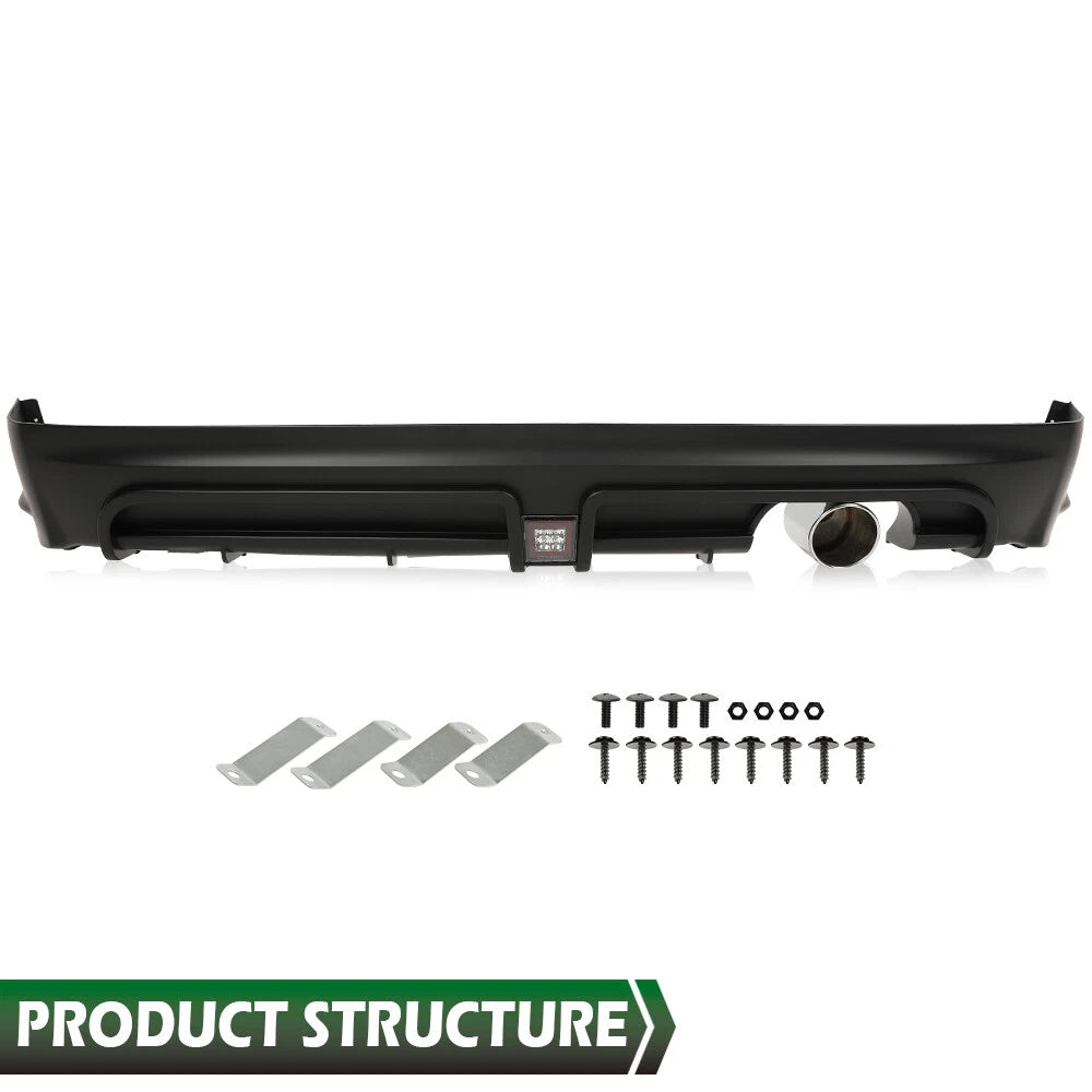 Rear Bumper Spoiler with LED Brake Light for Honda Civic (2006–2011)