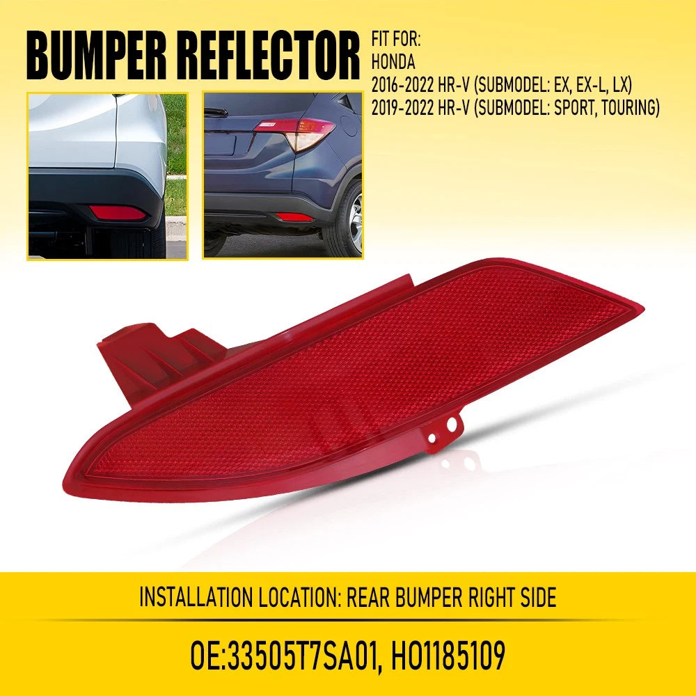 Rear Passenger Bumper Reflector Light for Honda HR-V (2016–2022)
