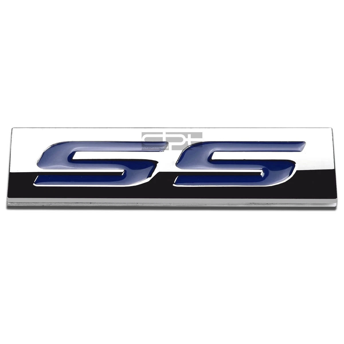 3D Polished Blue Lettering Emblem Badge for Chevrolet SS (2014–2017)