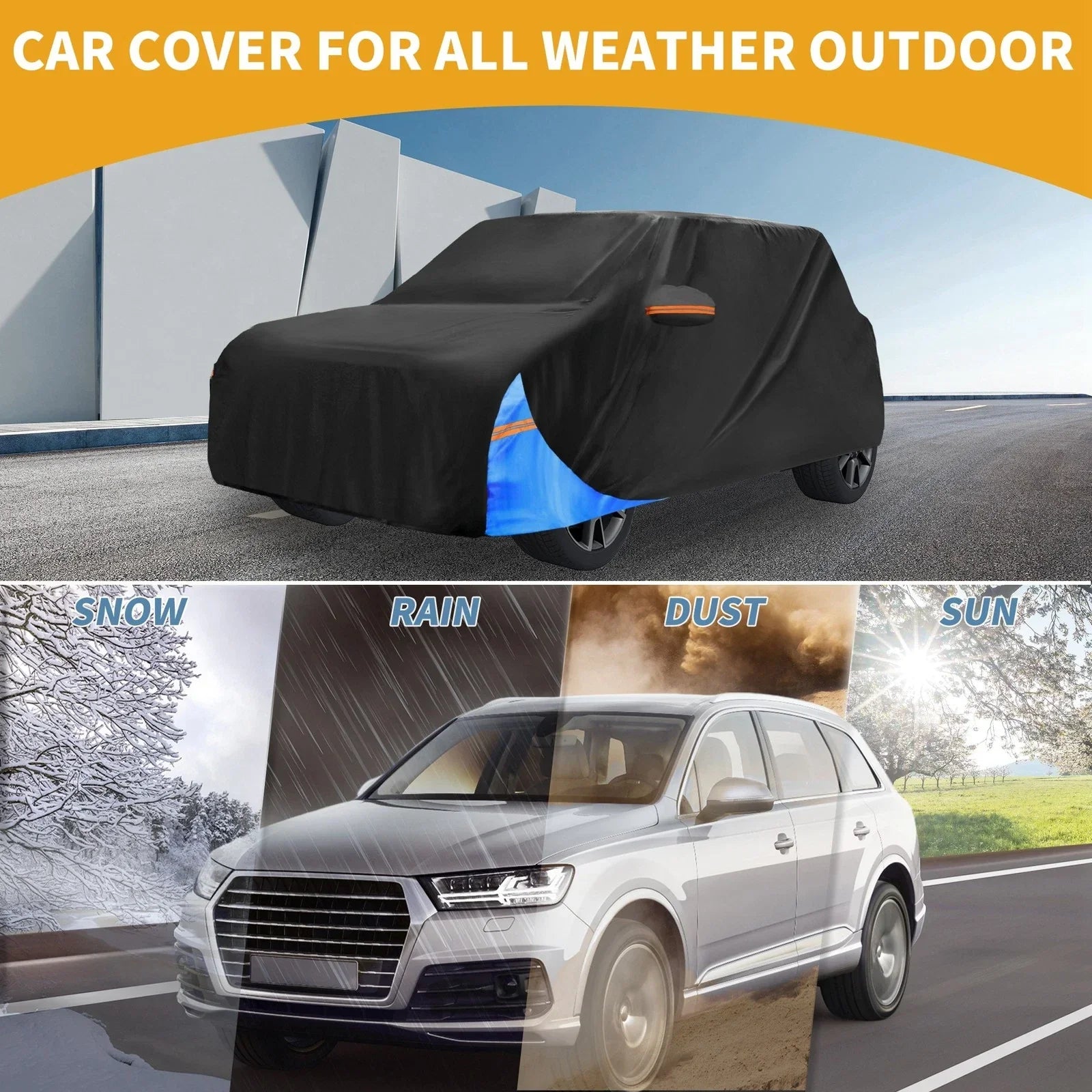 Car Cover 210D-PU Waterproof All Weather for BMW Mini Cooper (2002 - 2021)