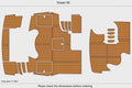 EVA Foam Teak Deck Flooring Mat for Ocean 58 Swim Platform