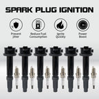 6X Ignition Coil & Spark Plug for Mercury Ford Fusion 3.0L V6 (2006–2012) UF486