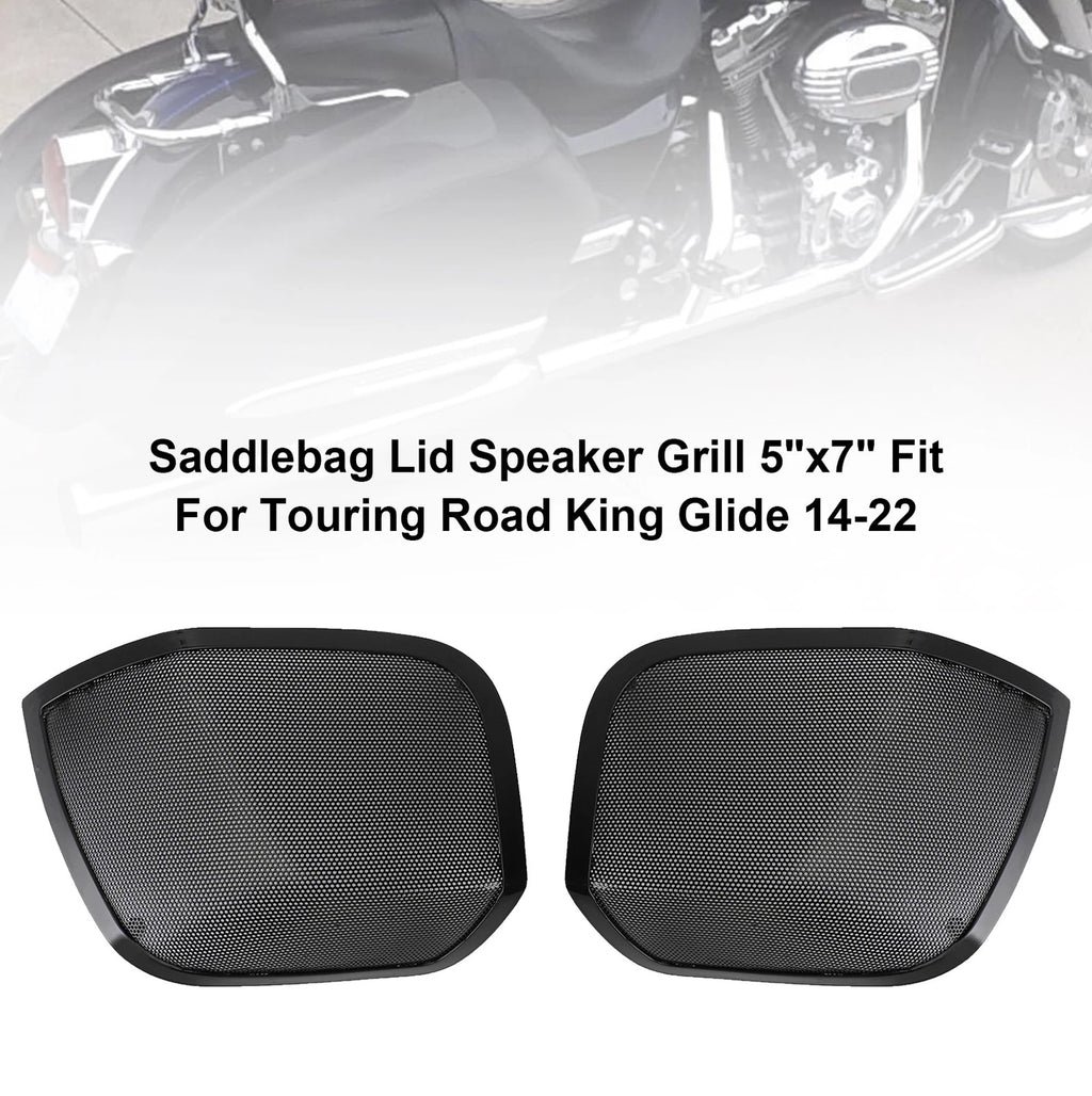 5" x 7" Saddlebag Lid Speaker Grill for Road King Touring Glide (2014–2022)