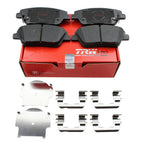 Set of 4 TRW Pro Front Slotted Ceramic Brake Pads for Hyundai Sonata, Kia Optima
