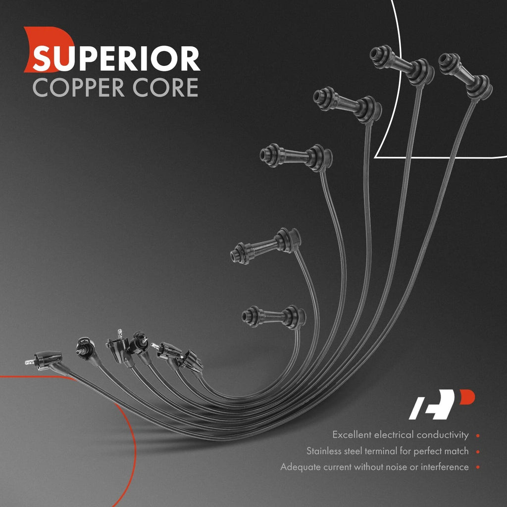 Spark Plug Wire Set for Toyota Supra 1987–1992 (Turbocharged L6 3.0L)