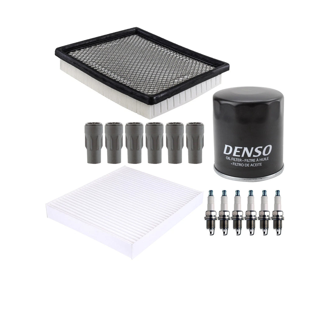 Denso Tune Up Kit 6 Spark Plugs & Boots for Grand Caravan Town & Country (2008–2016)