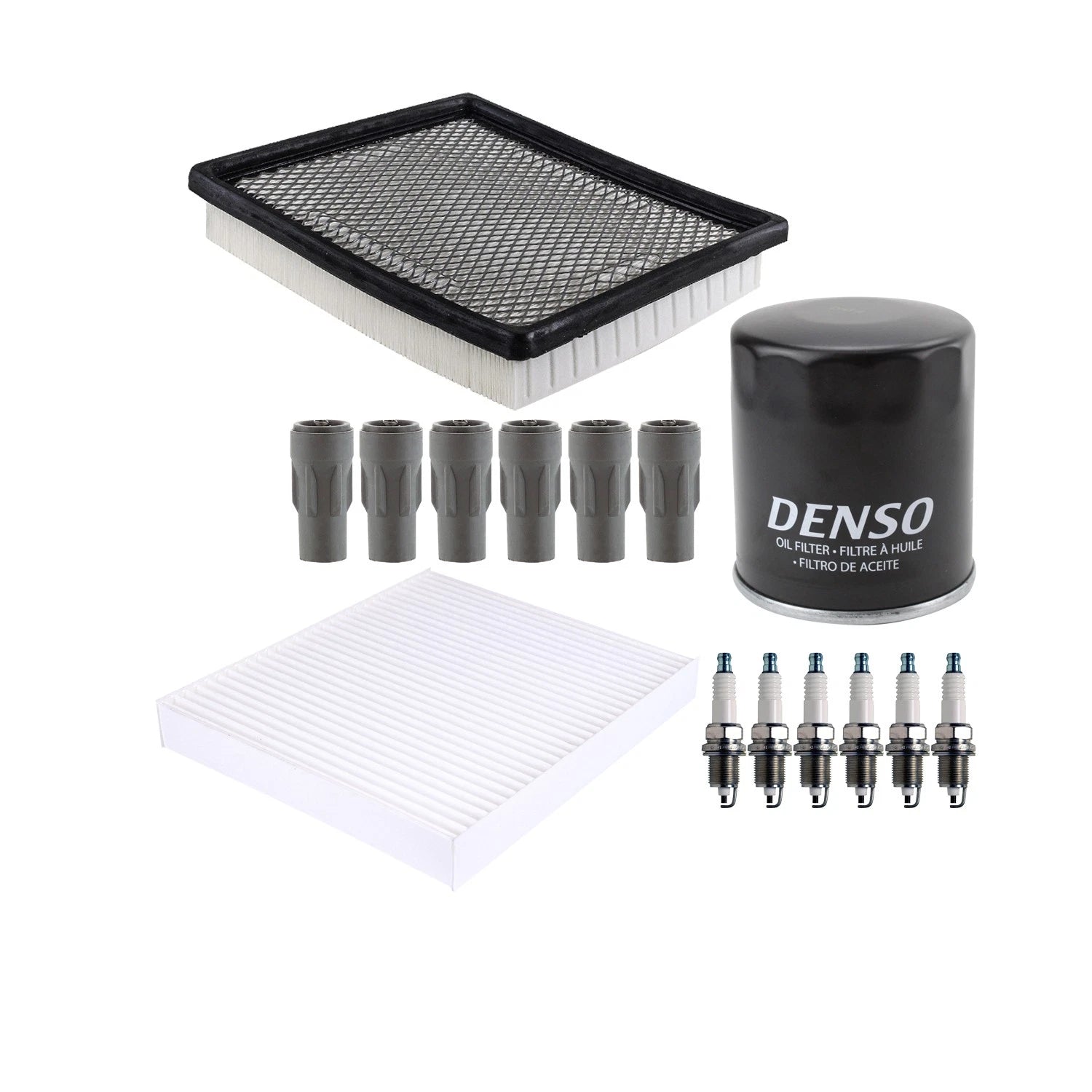 Denso Tune Up Kit 6 Spark Plugs & Boots for Grand Caravan Town & Country (2008–2016)