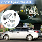Ignition Lock Cylinder & Door Trunk Lock w/ 2 Key for Nissan Versa (2007–2019)