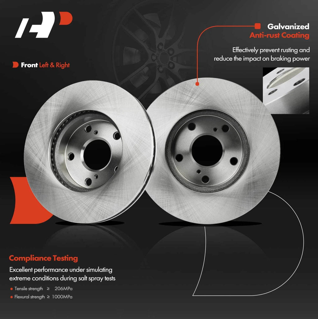 Front Side Disc Brake Rotor & Ceramic Pads for Toyota Tacoma (2016–2023)