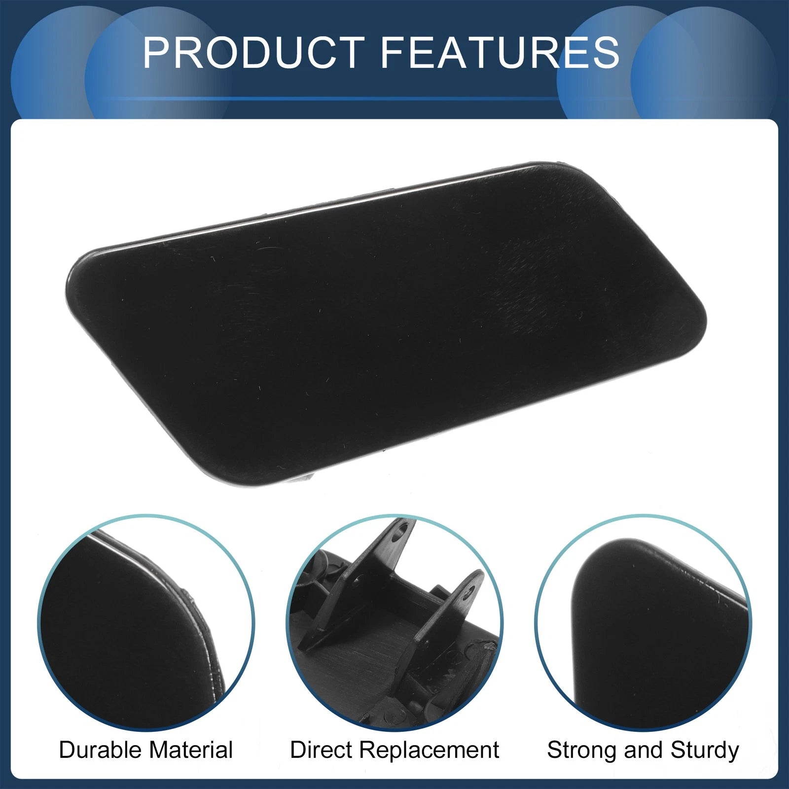 Front Right Washer Nozzle Cover Cap for Volkswagen Touareg (2011–2014) 1 Pcs