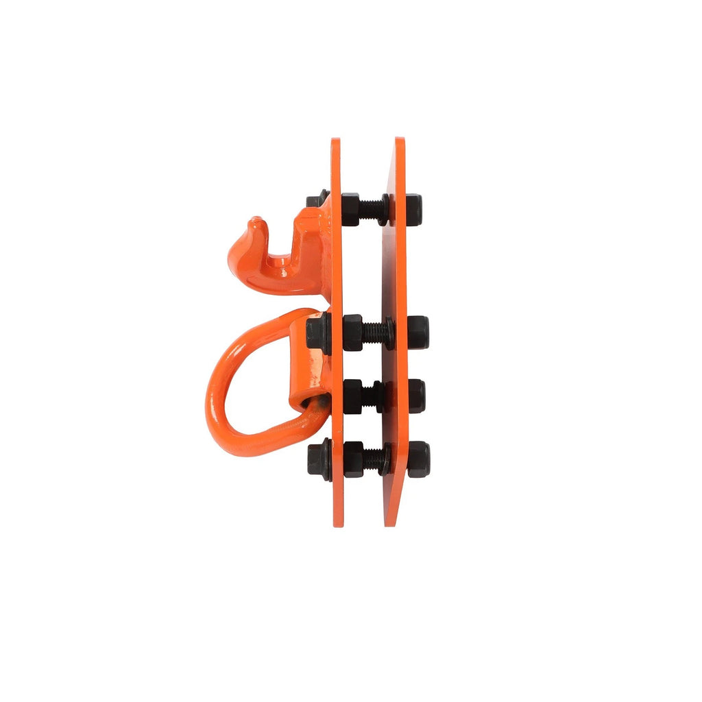 Set of 2 Forged Steel 3/8" Tractor Bucket Hooks with Tie Down Ring