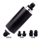 High Flow 100 Micron Inline Fuel Filter for Universal (6AN, 8AN, 10AN)
