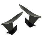 6pcs Carbon Fiber ABS Front Bumper Splitter Fins for Car