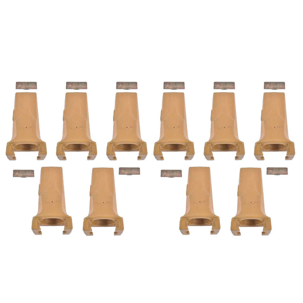 Set of 10 Bucket Teeth for Backhoe Loader (Compatible with V17SYL)