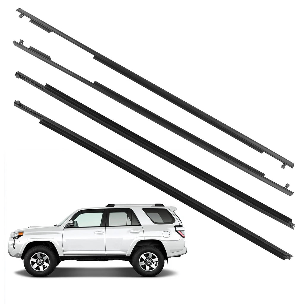 4X Window Weatherstrip Set for Toyota 4Runner (2010–up) 75711-35011 75721-35011