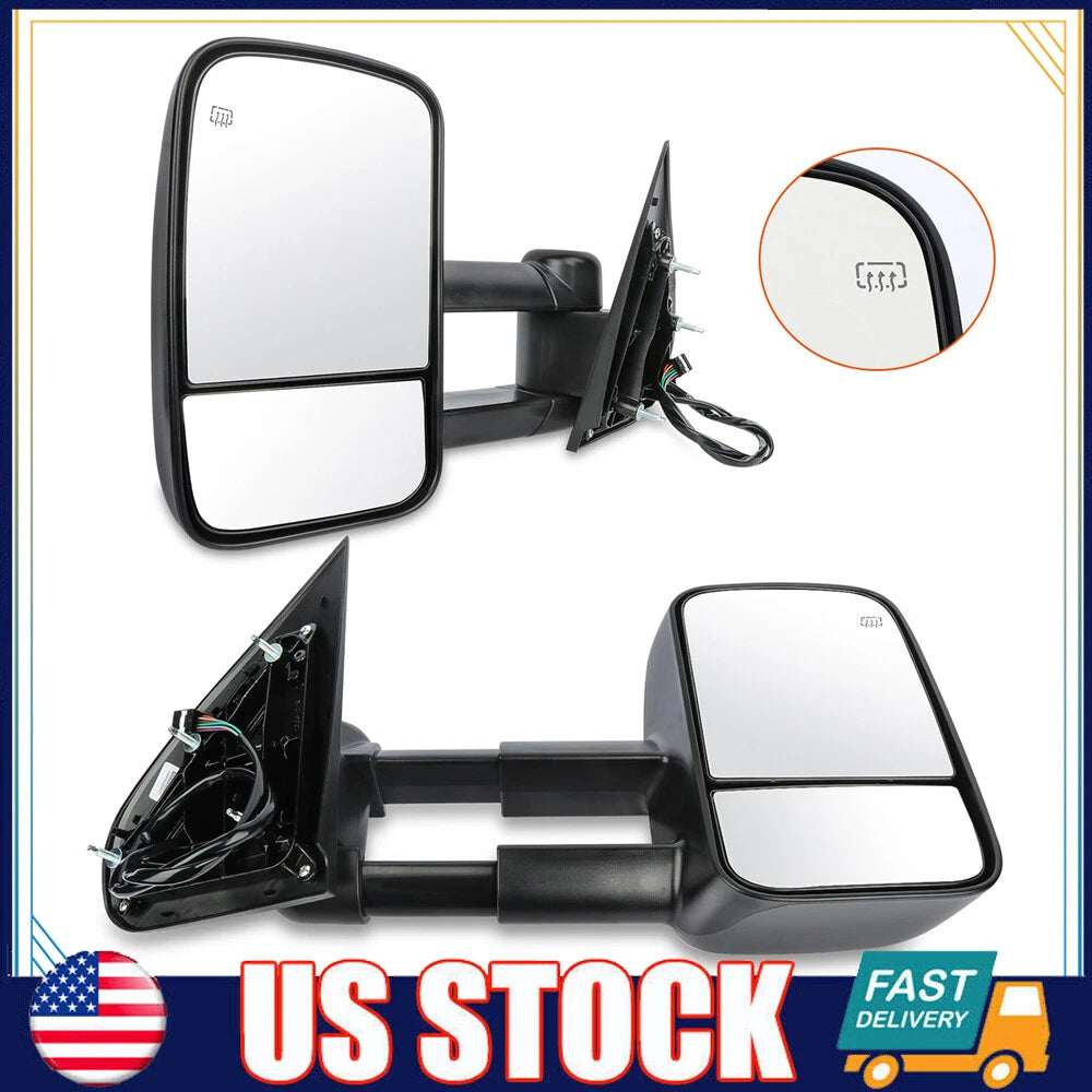 Power Heated Towing Mirrors for Silverado Sierra Tahoe (2014–2018) Pair
