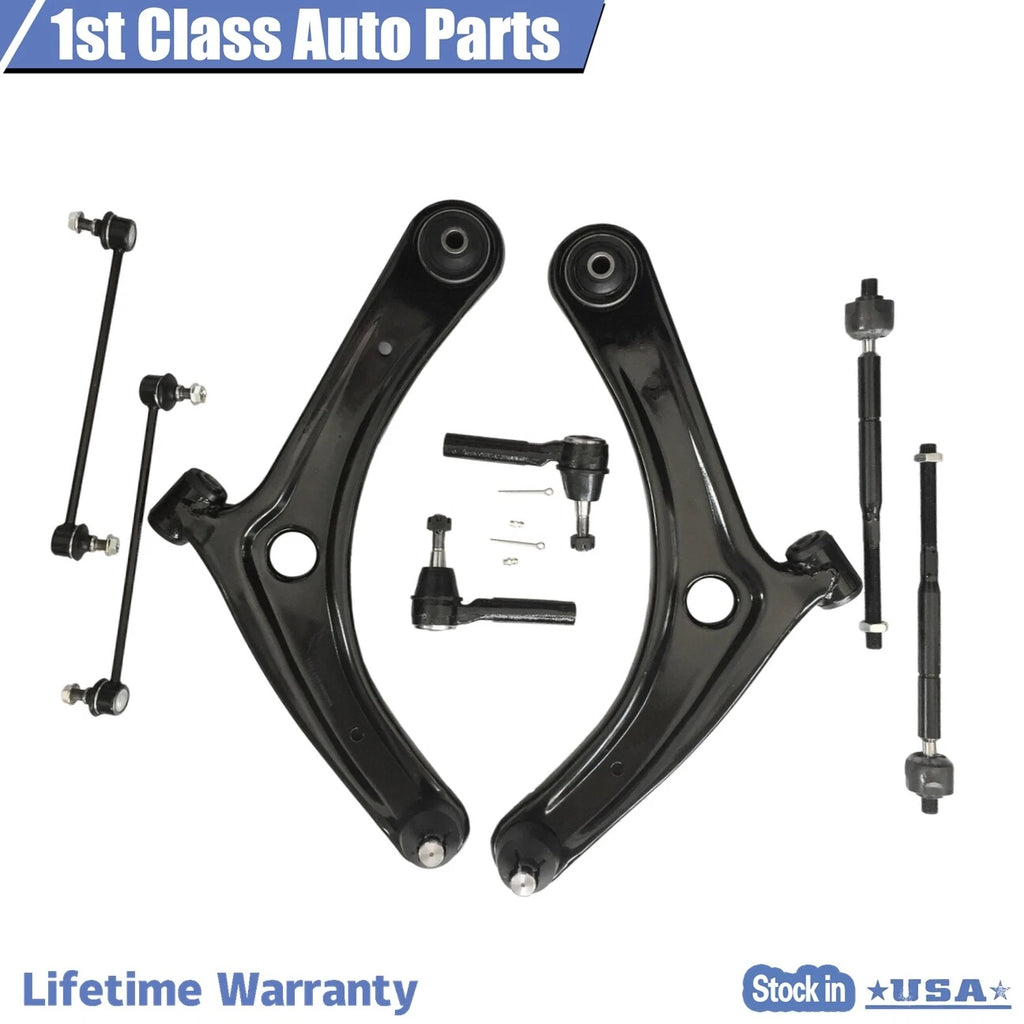 Front Suspension Control Arm Tie Rod Kit for Dodge Caliber, Compass, Patriot (2007-2014)