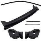 3PC Black Wiper Cowl Panel for Honda Civic 1.8L (2006–2011) 74210-SNA-A00 ABS