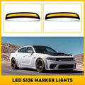 Front Smoked Amber Marker Side Signal Lights for Dodge Charger (2015–2022)