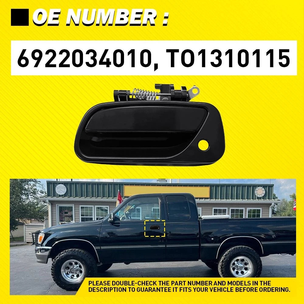 Textured Black Left Outer Door Handle for Toyota T100 (1993–1998)