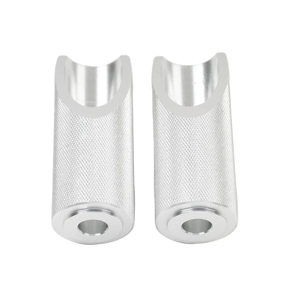 Silver Motorcycle Footpegs for Honda Ruckus Zoomer (2003-2023)