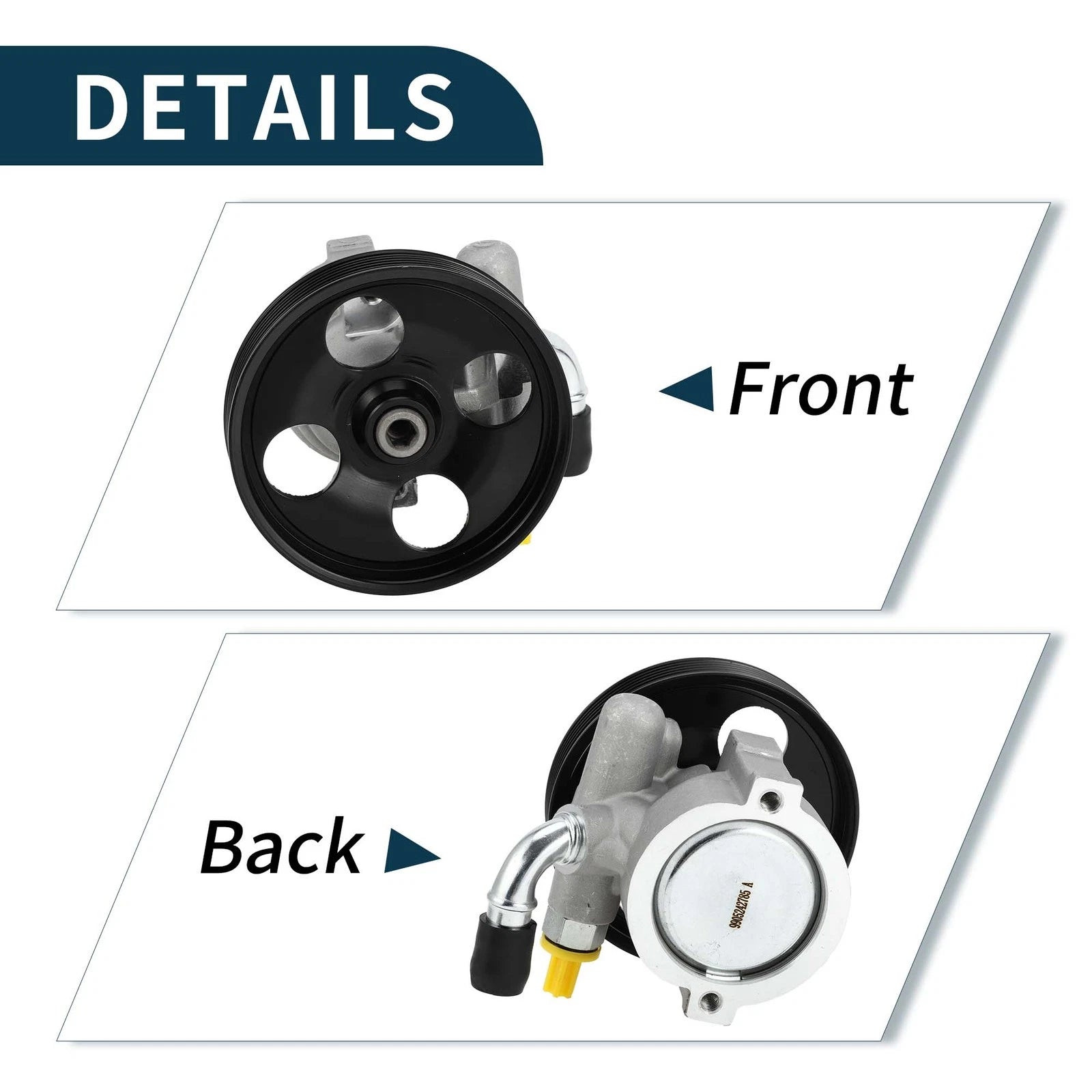 Power Steering Pump with Pulley for Hyundai Santa Fe (2007–2009) No. 57100-0W500