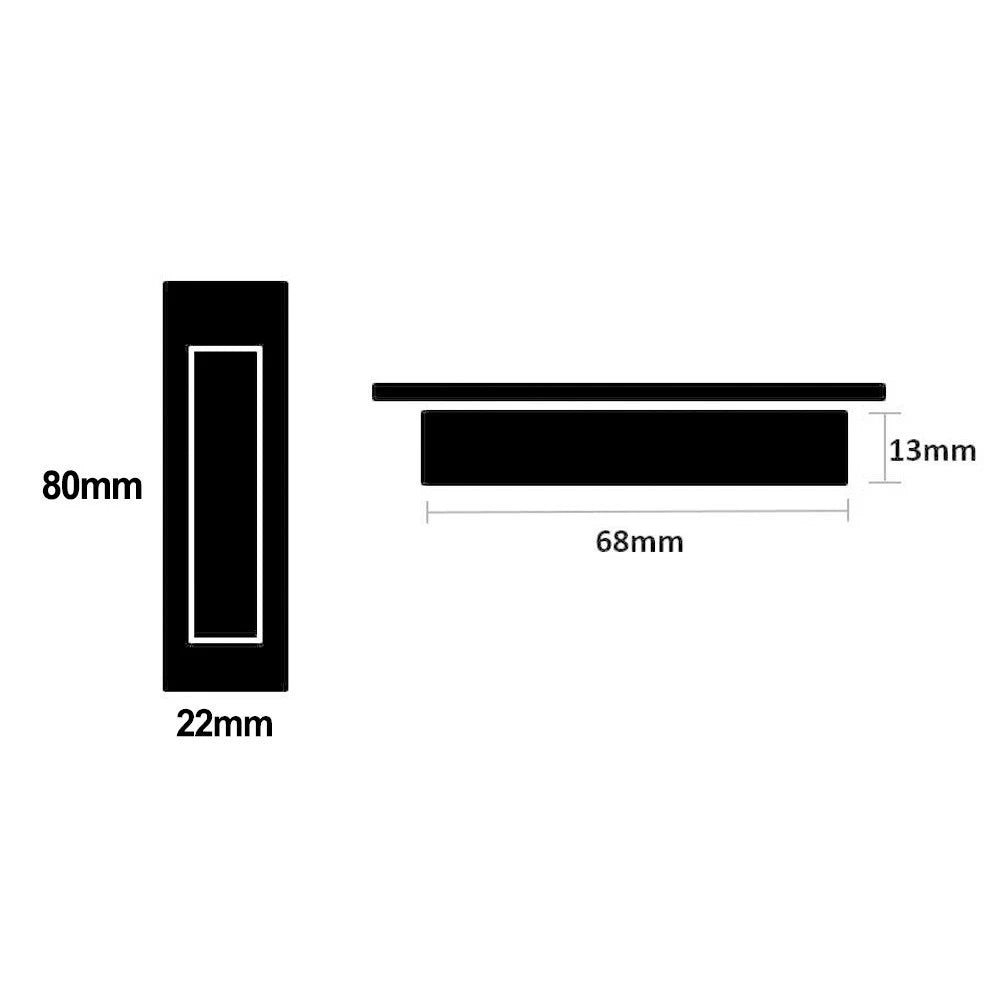 Drawer Cabinet Door Handles 90mm X 18mm for