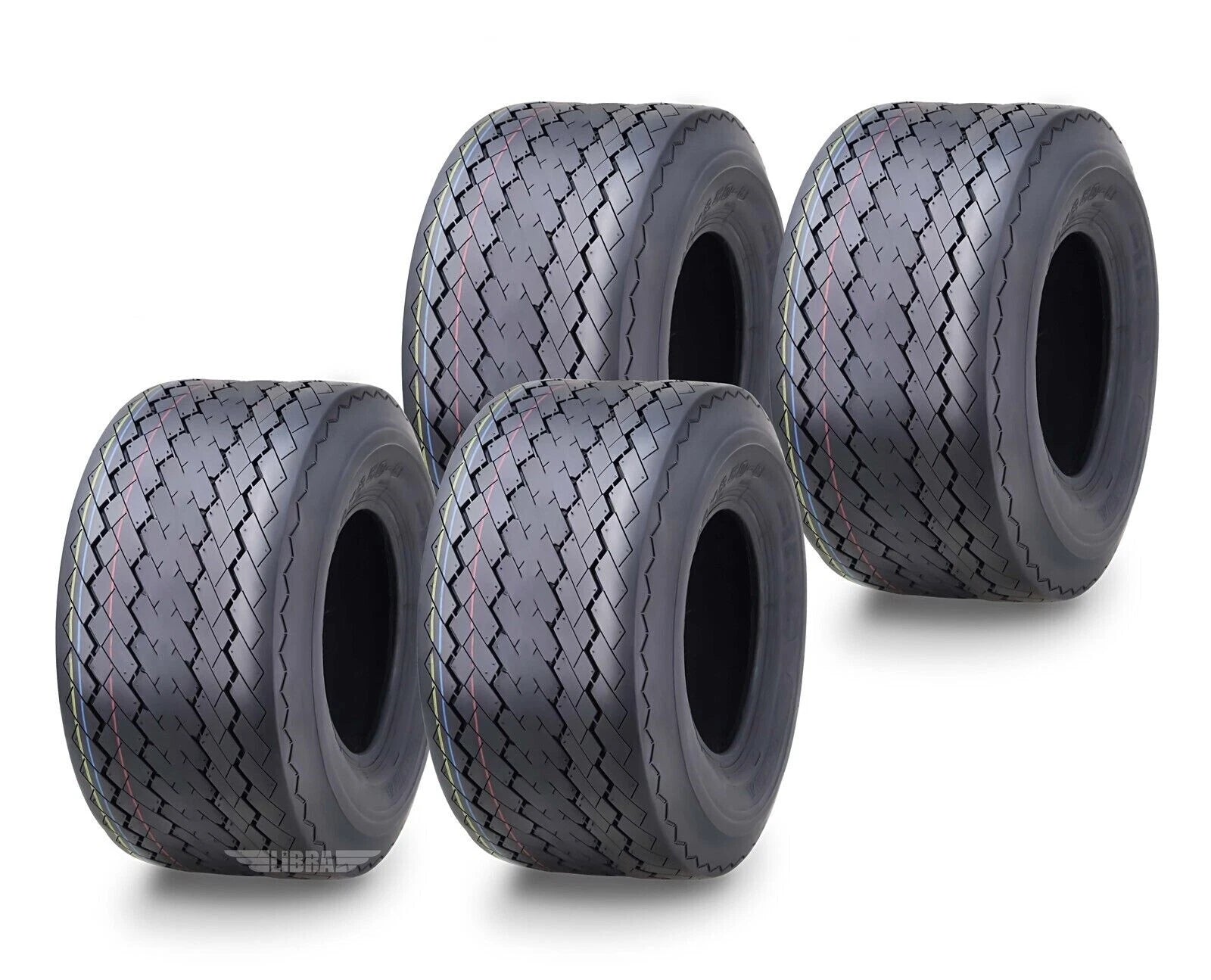 Set of 4 WANDA 18x8.5-8 Golf Cart ATV Tires 4 Ply - 14006