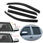 Set of 4 Window Visors for Chevy Silverado GMC Sierra Crew Cab (2014–2018)