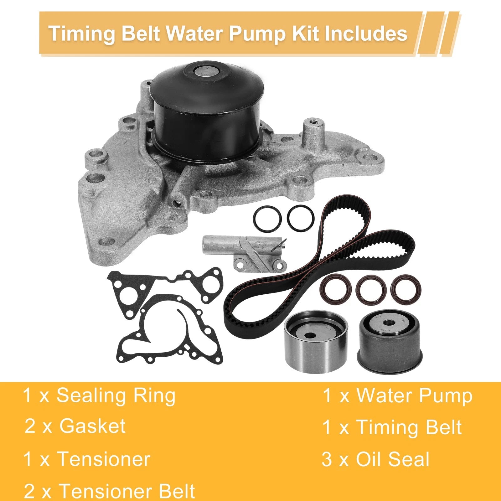 Timing Belt Water Pump Kit for Mitsubishi Eclipse GT Coupe (No.WP1481510/4485827)