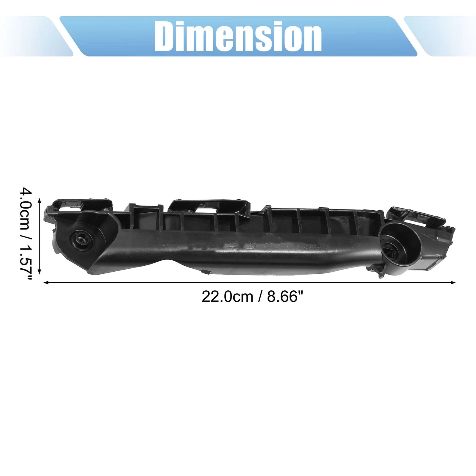 1 Pair Bumper Bracket Side Retainer for Toyota Yaris (2007–2009) No. 5253552060