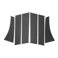 Set of 6 Door Pillar Window Trim for Mitsubishi (Carbon Fiber Pattern)