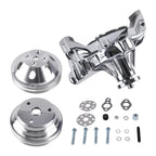 Long Water Pump 2 Groove Crankshaft Pulley Kit for SBC Chevy (1967–1986)