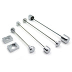 Chrome Fork Axle Caps for Kawasaki ZX14 ZX14R (2006–2009)