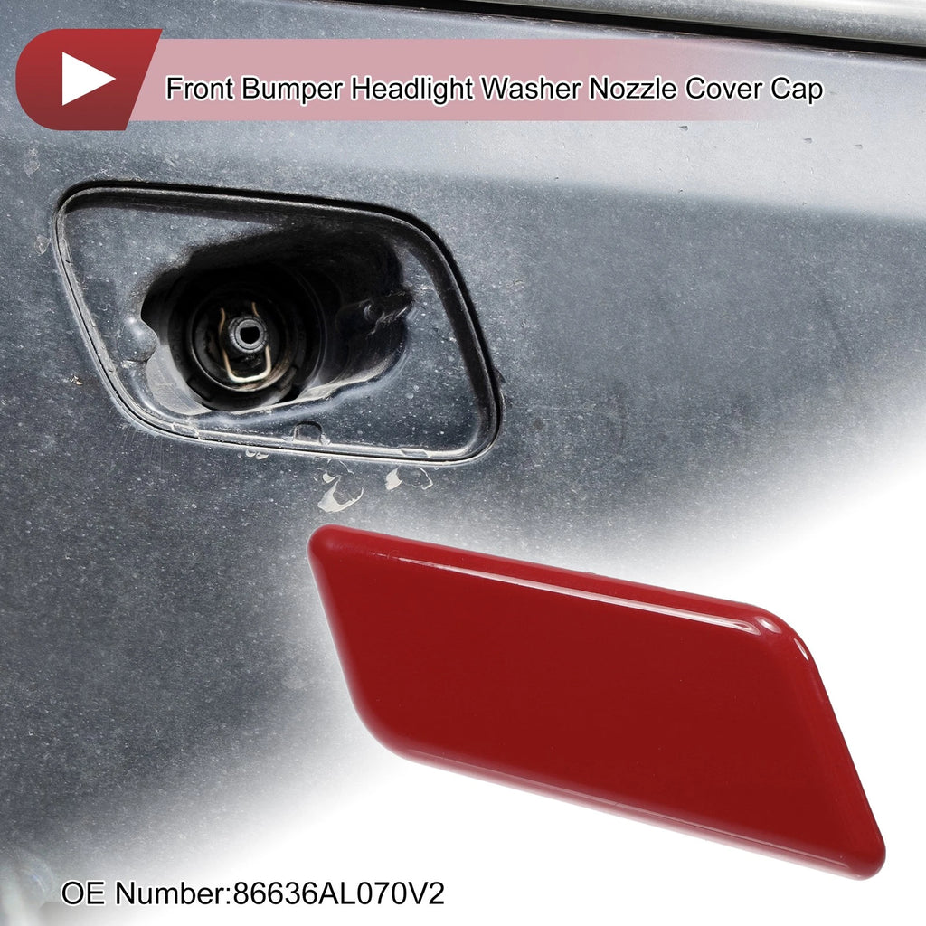 Front Right Washer Nozzle Cover Cap for Subaru Outback (2015–2017) Red