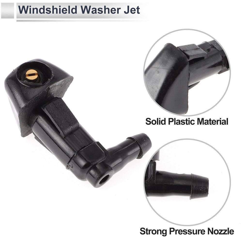 Washer Nozzle Set of 6 w/ Hose Connector for Honda (No.76810SDAA11)