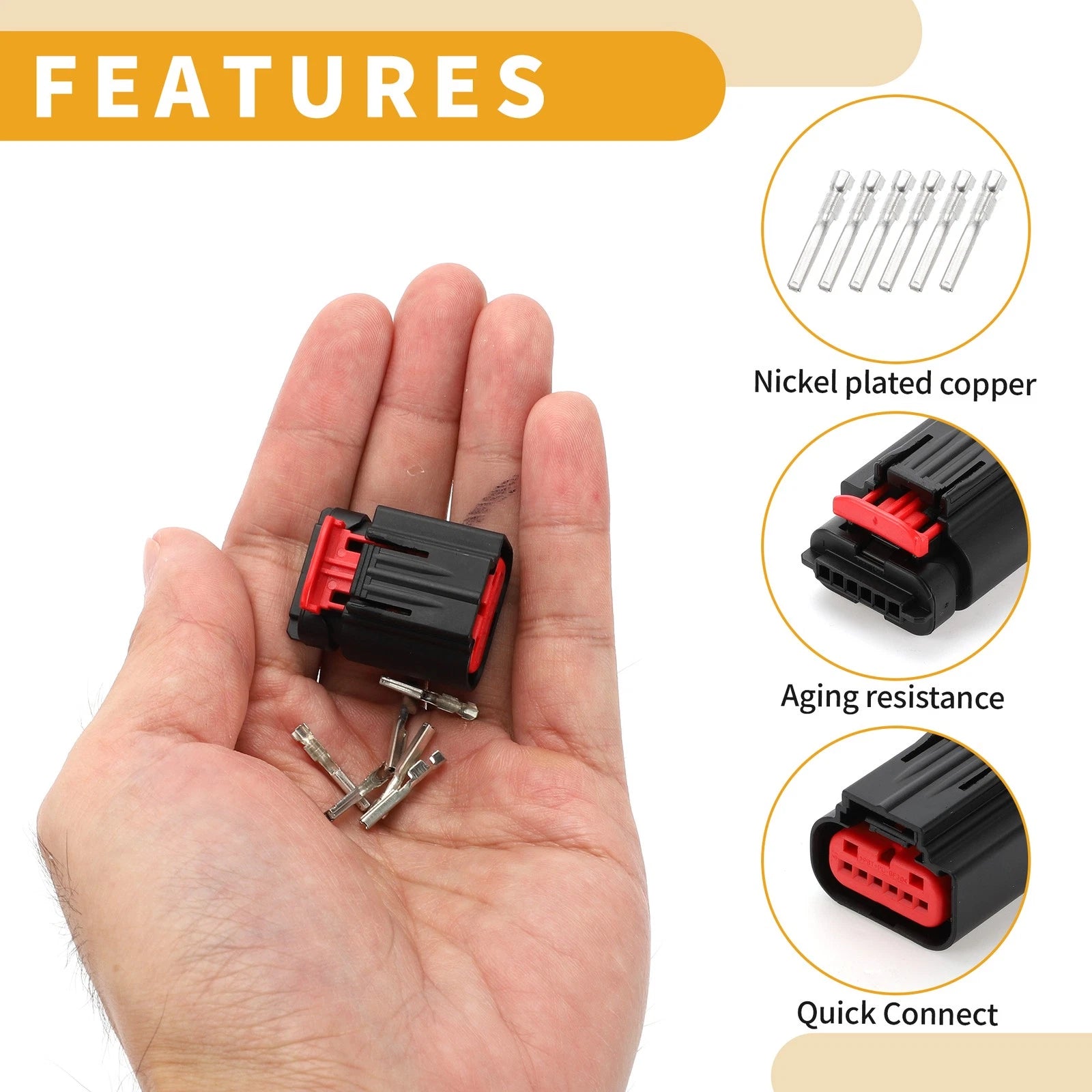 6 Pin Throttle Position Sensor Connector Plug for Ford 