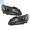 Halogen Headlights for Honda Accord (2013–2015) Black