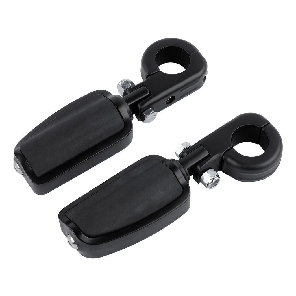 1 1/4" Highway Bar Footpegs for Harley Touring - Matte Black