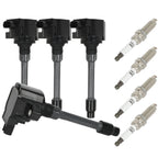 Set of 4 Ignition Coils & 4 Spark Plugs for Honda Civic CR-V L4 1.5L (2017–2020)