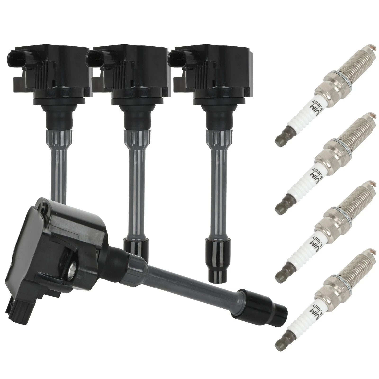 Set of 4 Ignition Coils & 4 Spark Plugs for Honda Civic CR-V L4 1.5L (2017–2020)
