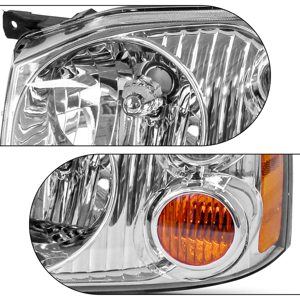 Set of 2 Headlights for Nissan Frontier (2001-2004)