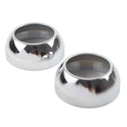 Front Fork Boot Cap Covers 39mm Chrome for Harley Sportster Dyna FXR (1982–2023)