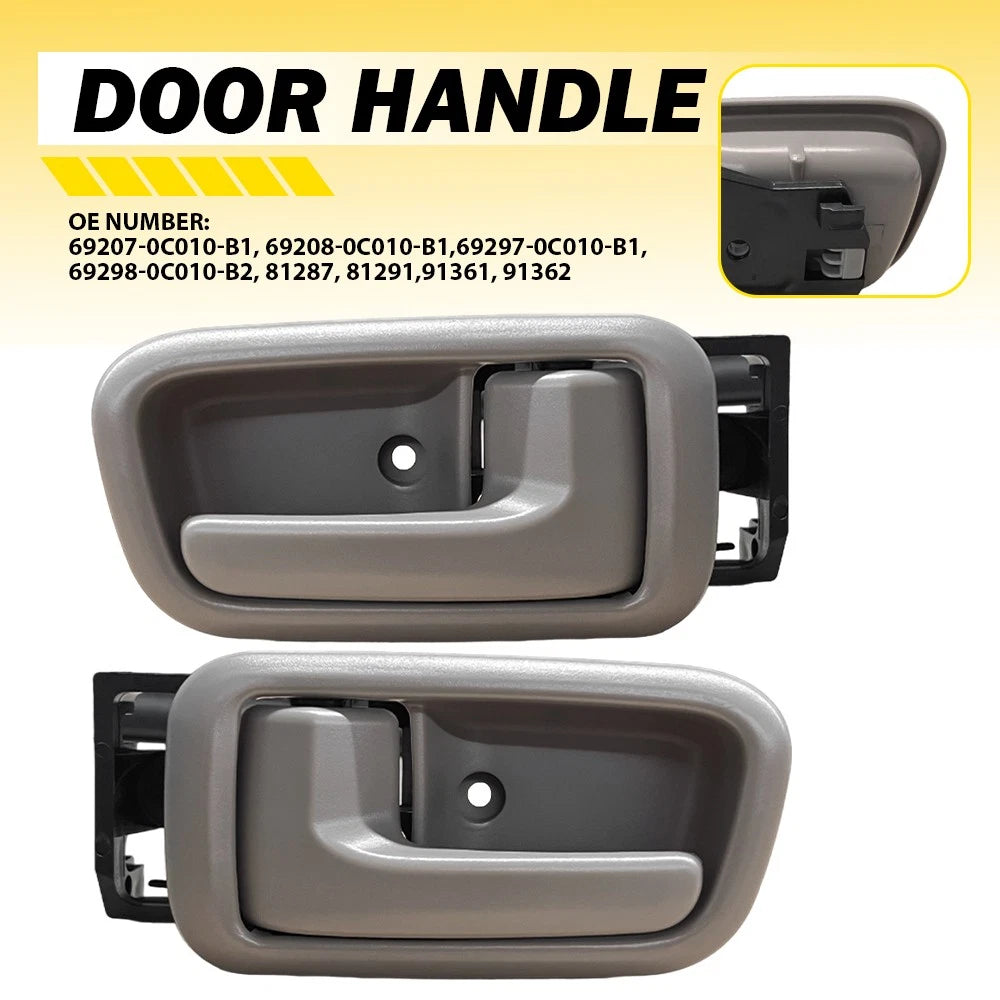 Set of 2 Beige Interior Door Handles for Toyota Tundra (2000–2006)