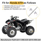 Rear Wheel Axle & Hubs for Honda TRX 250 EX / TRX 250X (2001–2008, 2016–2020)