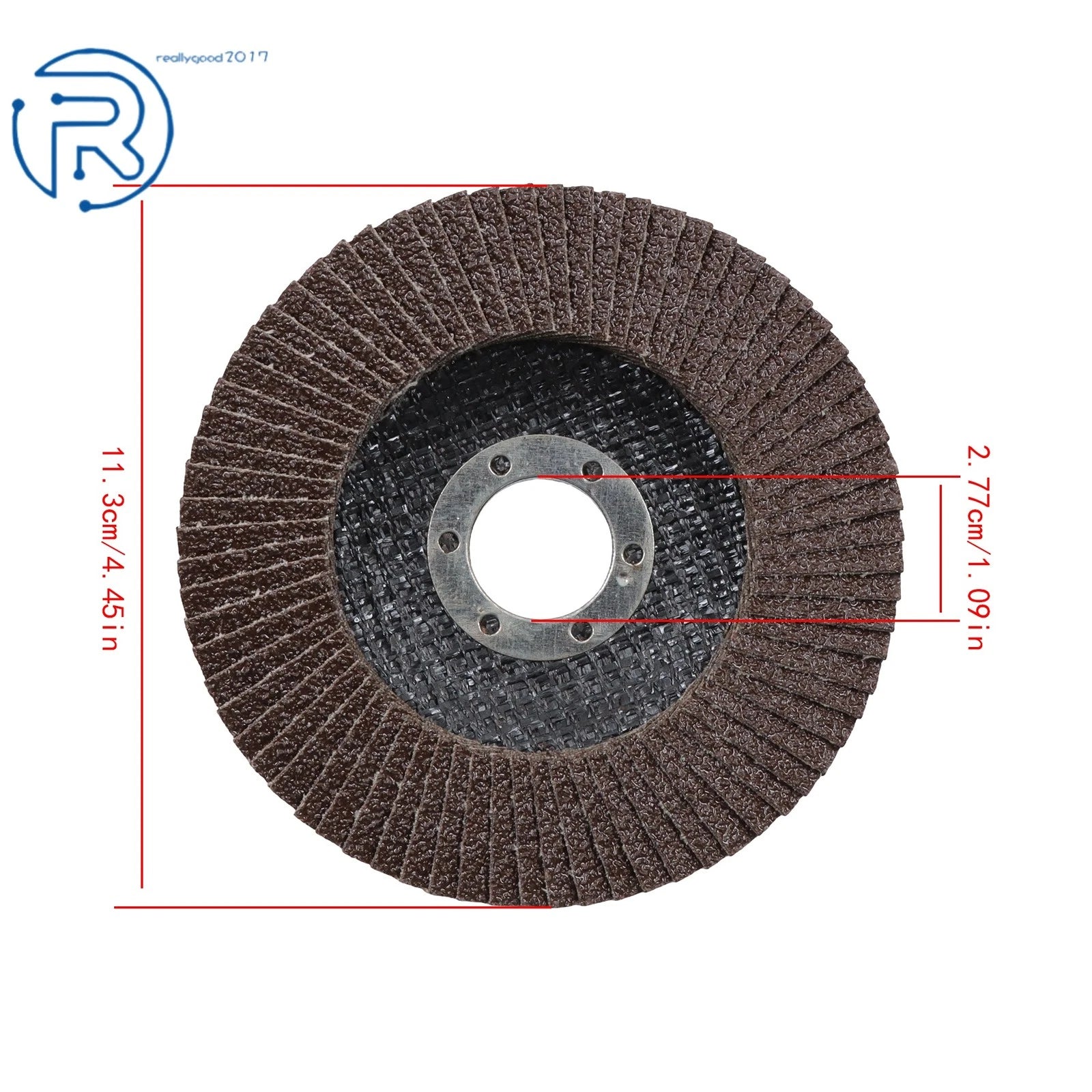10 Packs Zirconia Flap Discs 4.5"×7/8" 40 Grit Type 27